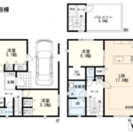 大船駅より徒歩15分　スタイリッシュな外観に充実の住設備【大船6丁目　新築戸建】