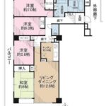 全室がバルコニーに面し、眺望・陽当たり良好【コスモ鎌倉台パークヒルズ　中古マンション】