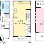 リビングから由比ヶ浜海岸を一望　ゆとりの1SLDK【由比ガ浜4丁目　新築戸建】