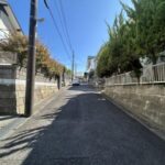 旧分譲地内の美しい街並み プランが広がる整形地