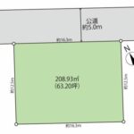 旧分譲地内の美しい街並み プランが広がる整形地