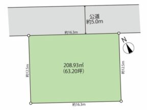 旧分譲地内の美しい街並み プランが広がる整形地