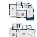 2026年3月完成予定 全居室南向きの全2棟【七里ガ浜1丁目 新築戸建】