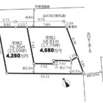 【土地】全2区画　材木座海岸まで約900ｍ