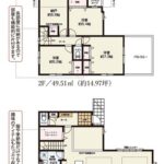 【梶原3丁目】全2棟 LDK24帖超・カースペース2台分あり