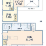 【梶原3丁目】2026年6月完成予定　開放的な吹抜けリビング・21帖超のLDK